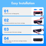 Catch Supplies 138A Black Toner Cartridge with Chip Compatible Replacement for HP 138A W1380A 138X W1380X for HP Laserjet Pro 3001dw 3001fdw MFP 3101fdw Printer Ink (2 Pack)