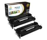Catch Supplies Replacement HP CF287A Standard Yield Black Toner Cartridge Laser Printer Toner Cartridges - Two Pack