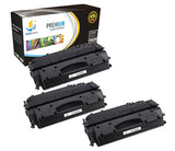 Catch Supplies Replacement HP CE505X High Yield Black Toner Cartridge Laser Printer Toner Cartridges - Three Pack