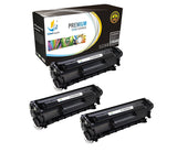 Catch Supplies Replacement HP Q2612X High Yield Black Toner Cartridge Laser Printer Toner Cartridges - Three Pack