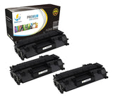 Catch Supplies Replacement HP CE505A Standard Yield Laser Printer Toner Cartridges - Three Pack