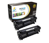 Catch Supplies Replacement HP Q2612X High Yield Black Toner Cartridge Laser Printer Toner Cartridges - Two Pack