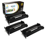 Catch Supplies Replacement HP CF287A Standard Yield Black Toner Cartridge Laser Printer Toner Cartridges - Three Pack