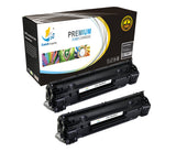 Catch Supplies Replacement HP CF283X High Yield Black Toner Cartridge Laser Printer Toner Cartridges - Two Pack