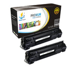 Catch Supplies Replacement HP CE285A Standard Yield Laser Printer Toner Cartridges - Two Pack