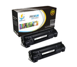 Catch Supplies Replacement HP CF283A Standard Yield Laser Printer Toner Cartridges - Two Pack