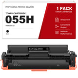 Compatible Canon Cartridge 055H Black, High Yield, with Smart Chip, 3020C001, for Canon Color imageCLASS MF741Cdw, MF743Cdw, MF745Cdw, MF746Cdw, LBP664Cdw