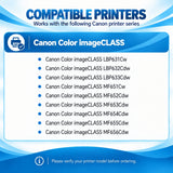 Compatible Canon 067 Toner Cartridge Combo Pack, With Smart Chip, Toner Level Display, Standard Yield Black Cyan Magenta Yellow, For Color imageCLASS LBP632Cdw LBP633Cdw MF653Cdw MF654Cdw MF656Cdw Printers