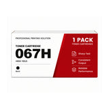 Compatible Canon 067H Black High Yield Toner Cartridge With Smart Chip, Toner Level Display, For Color imageCLASS LBP632Cdw LBP633Cdw MF653Cdw MF654Cdw MF656Cdw Printers