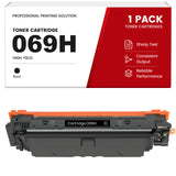 Compatible Canon 069H Black High Yield Toner Cartridge With Smart Chip, Toner Level Display, For Color imageCLASS LBP673Cdw LBP674Cdw MF753Cdw MF754Cdw Printers