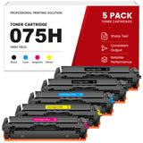 Compatible Canon 075H Toner Cartridges - Smart Chip with Toner level Display, High Yield