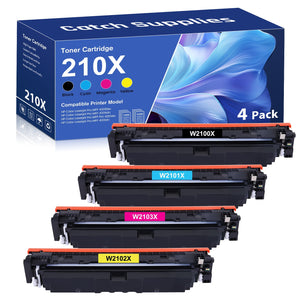 210X Toner Cartridges High Yield (with Chip) 210A Compatible for HP 210X 210 Toner Cartridges HP Color Laserjet MFP 4301fdw 4301fdn Pro 4201dw 4201dn Series Printer Ink 4 Pack B/C/Y/M