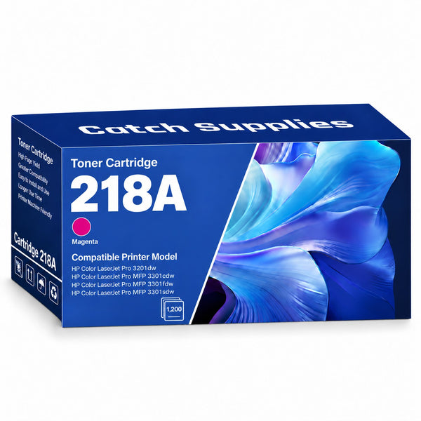 Compatible HP 218A Magenta Toner Cartridge W2183A, 1-Pack, for HP Color LaserJet Pro 3201dw and MFP 3301 Series