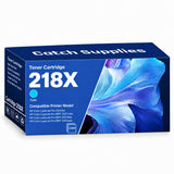 Compatible HP 218X Cyan High Yield Toner Cartridge W2181X, 1-Pack, for HP Color LaserJet Pro 3201dw and MFP 3301 Series