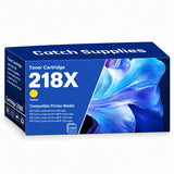 Compatible HP 218X Yellow High Yield Toner Cartridge W2182X, 1-Pack, for HP Color LaserJet Pro 3201dw and MFP 3301 Series