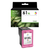Compatible HP 61XL Tri-Color Ink Cartridge, High Yield, Replacement for HP ENVY 4500, 5530 & OfficeJet 4630 Printers, 1-Pack