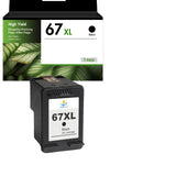 Compatible HP 67XL Black Ink Cartridge, High Yield, Replacement for HP ENVY 6055e & DeskJet 2755e Printers, 1-Pack, 2-Pack & 4-Pack