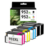 Compatible 8 Pack HP 952XL High Yield Ink Cartridge
