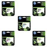 HP 952 952XL Ink Cartridges - Works with HP OfficeJet Pro 7740, 8710 & 8720, High Yield, Black Cyan Magenta Yellow, 4/5-Pack