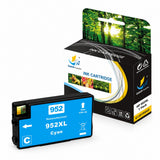 Firmware-Safe Compatible HP 952XL Color Ink Cartridges with Upgraded Chips, High Yield, 3-Pack / 1-Pack, for HP OfficeJet Pro 7740 and 8710 Printers