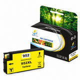 Firmware-Safe Compatible HP 952XL Color Ink Cartridges with Upgraded Chips, High Yield, 3-Pack / 1-Pack, for HP OfficeJet Pro 7740 and 8710 Printers