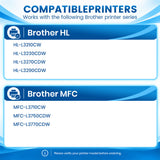 Compatible Brother TN227C Cyan Toner Cartridge, High Yield, with Chip, for Brother HL-L3210CW, HL-L3270CDW, HL-L3290CDW, MFC-L3770CDW