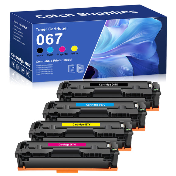 067 Toner Cartridge Compatible for Canon 067 067H CRG-067 for Canon ImageCLASS MF656Cdw MF654Cdw MF653Cdw MF652Cw MF650 LBP633Cdw LBP632Cdw LBP630 Printer (Black Cyan Magenta Yellow, 4 Pack)