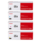 Canon 054 054H Toner Cartridge Set - Works with imageCLASS MF644Cdw, MF642Cdw & LBP622Cdw, Black Cyan Magenta Yellow, Standard & High Yield, 4/5-Pack