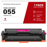 Compatible Canon 055 Magenta Toner Cartridge, Standard Yield, with Smart Chip, for Canon Color imageCLASS MF741Cdw, MF743Cdw, MF745Cdw, MF746Cdw, LBP664Cdw