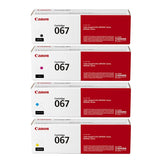 Canon 067 067H Toner Cartridge Set - Works with imageCLASS MF656Cdw & MF654Cdw, Black Cyan Magenta Yellow, Standard & High Yield, 4/5-Pack