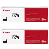 Canon 075 075H Black Toner Cartridge - Works with Canon LBP646Cdw, MF663Cdw & MF665Cdw, Standard & High Yield, 1/2-Pack