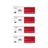 Canon 075 075H Toner Cartridge Set - Works with Canon LBP646Cdw, MF663Cdw & MF665Cdw, Black Cyan Magenta Yellow, Standard & High Yield, 4-Pack
