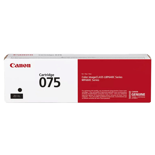 Canon 075 075H Black Toner Cartridge - Works with Canon LBP646Cdw, MF663Cdw & MF665Cdw, Standard & High Yield, 1/2-Pack