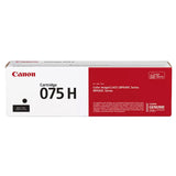 Canon 075 075H Black Toner Cartridge - Works with Canon LBP646Cdw, MF663Cdw & MF665Cdw, Standard & High Yield, 1/2-Pack