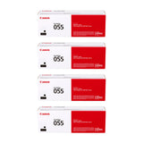 Canon 055 055H Toner Cartridge Set - Works with Canon LBP664Cdw, MF741Cdw & MF743Cdw, Black Cyan Magenta Yellow, Standard & High Yield, 4-Pack