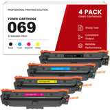 Compatible Canon 069 Toner Cartridge Set - Works with Color imageCLASS LBP673Cdw LBP674Cdw MF753Cdw MF754Cdw Printers