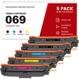 Compatible Canon 069 Toner Cartridge Set - Works with Color imageCLASS LBP673Cdw LBP674Cdw MF753Cdw MF754Cdw Printers