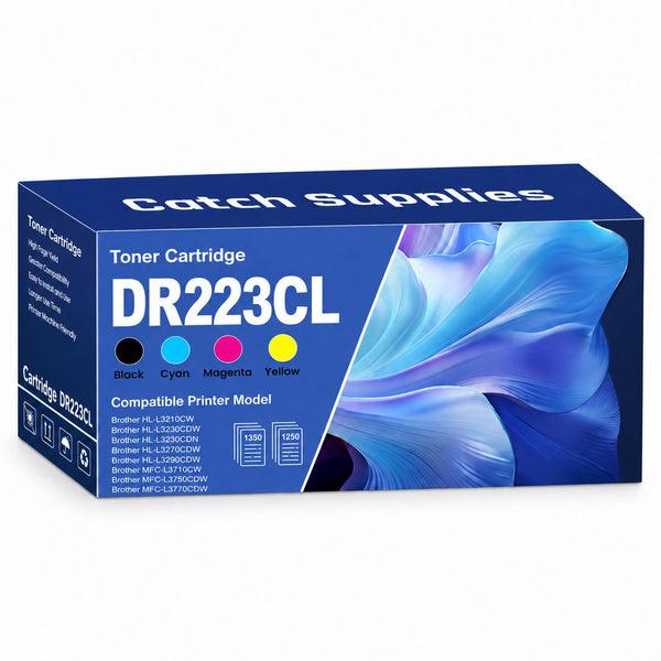 Compatible Brother DR223CL Drum Unit Set, 4-Pack, for Brother HL-L3270CDW, HL-L3290CDW, MFC-L3710CW, MFC-L3770CDW
