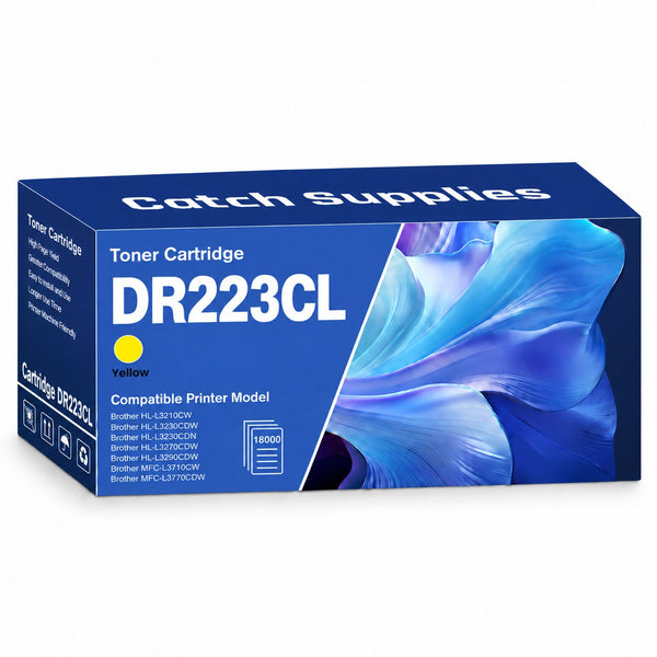 Compatible Brother DR223CL Yellow Drum Unit, for Brother HL-L3270CDW, HL-L3290CDW, MFC-L3710CW, MFC-L3770CDW