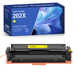 Compatible HP 202X CF502X Yellow Toner Cartridge, High Yield, With Chip, 1-Pack