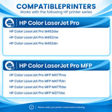 Compatible HP 410A CF412A Yellow Toner Cartridge, Standard Yield, 1-Pack