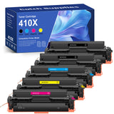 Compatible HP CF410X, CF411X, CF412X, CF413X High-Yield Toner Cartridges, 5-Pack