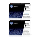 HP 58X CF258X Black Toner Cartridge - Works with LaserJet Pro M404dn, MFP M428fdn & M428dw, High Yield, 1/2-Pack