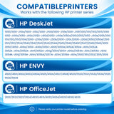 HP 61 61XL Ink Cartridge Combo Pack of 2 - Works with HP ENVY 4500, 5530, OfficeJet 4630, DeskJet 2540 - High Yield, Black & Tri-Color