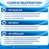 Compatible HP 63XL Black Ink Cartridge, High Yield, Replacement for HP OfficeJet 3830, 4650 & ENVY 4520 Printers, 1-Pack, 2-Pack & 4-Pack