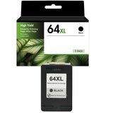 Compatible HP 64XL Black Ink Cartridge, High Yield, Replacement for HP ENVY Photo 7855 & 7155 Printers, 1-Pack, 2-Pack & 4-Pack
