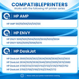 Compatible HP 65XL Ink Cartridge Combo Pack, Black & Tri-Color High Yield, Replacement for HP ENVY 5055 & DeskJet 3755 Printers, 2-Pack, 3-Pack, 5-Pack & 10-Pack