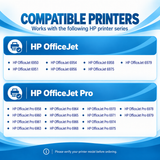 Compatible HP 902XL 902 XL High Yield Ink Cartridges, 4-Pack (Black, Cyan, Magenta, Yellow), for OfficeJet Pro 6978 6968 6970 6975 6960 and OfficeJet 6958 Printers