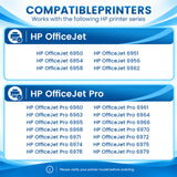 HP 902 902XL Ink Cartridge Combo Pack of 4 - Works with HP OfficeJet Pro 6978, 6968 - High Yield, Black, Cyan, Magenta & Yellow