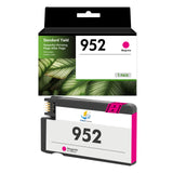 Firmware-Safe Compatible HP 952 Color Ink Cartridges with Upgraded Chips, Standard Yield, 3-Pack / 1-Pack, for HP OfficeJet Pro 7740 and 8710 Printers